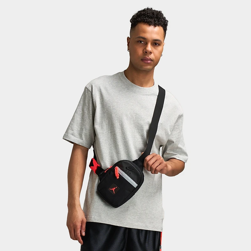 Jordan Cordura Franchise Sac bandoulière Noir / Infrarouge