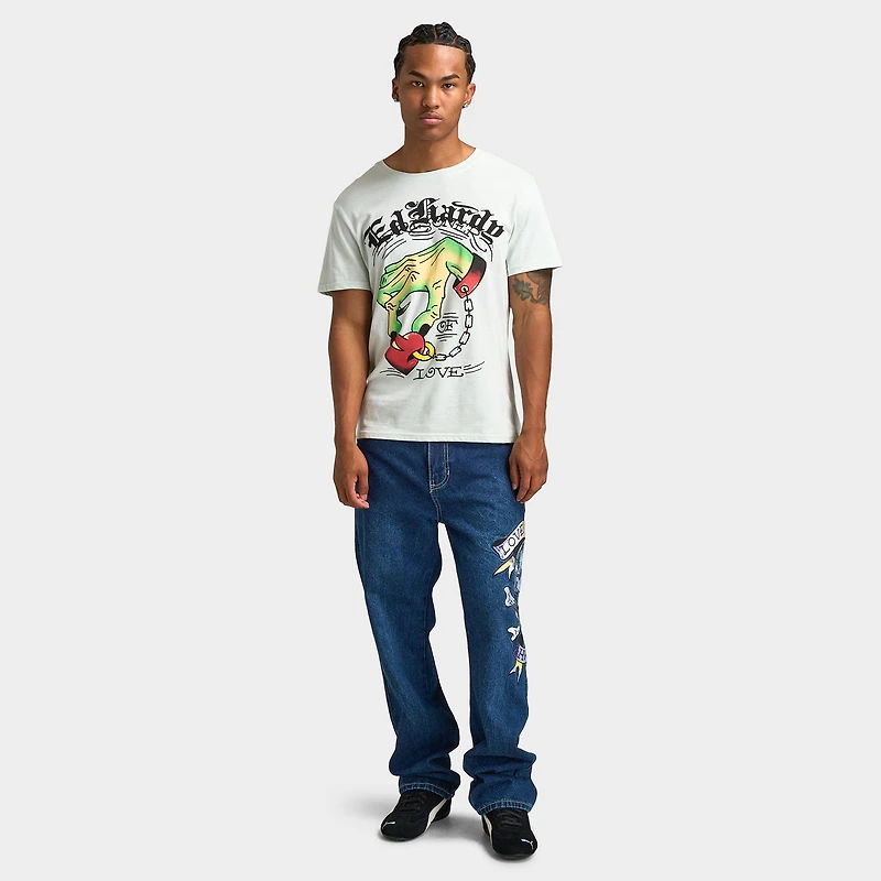 Ed Hardy Skull Heart Baggy Jeans / Indigo