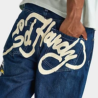 Ed Hardy Skull Heart Baggy Jeans / Indigo