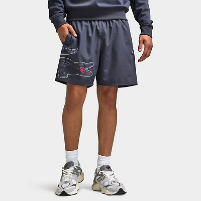Lacoste Croc Wrap Swim Short Asphalt