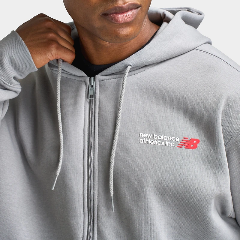 New Balance Tone Logo FZ Hoodie/Grey
