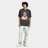 Mitchell & Ness Bulls Look Out Boxy T-shirt / Noir délavé