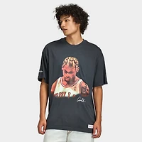 Mitchell & Ness Bulls Look Out Boxy T-shirt / Noir délavé