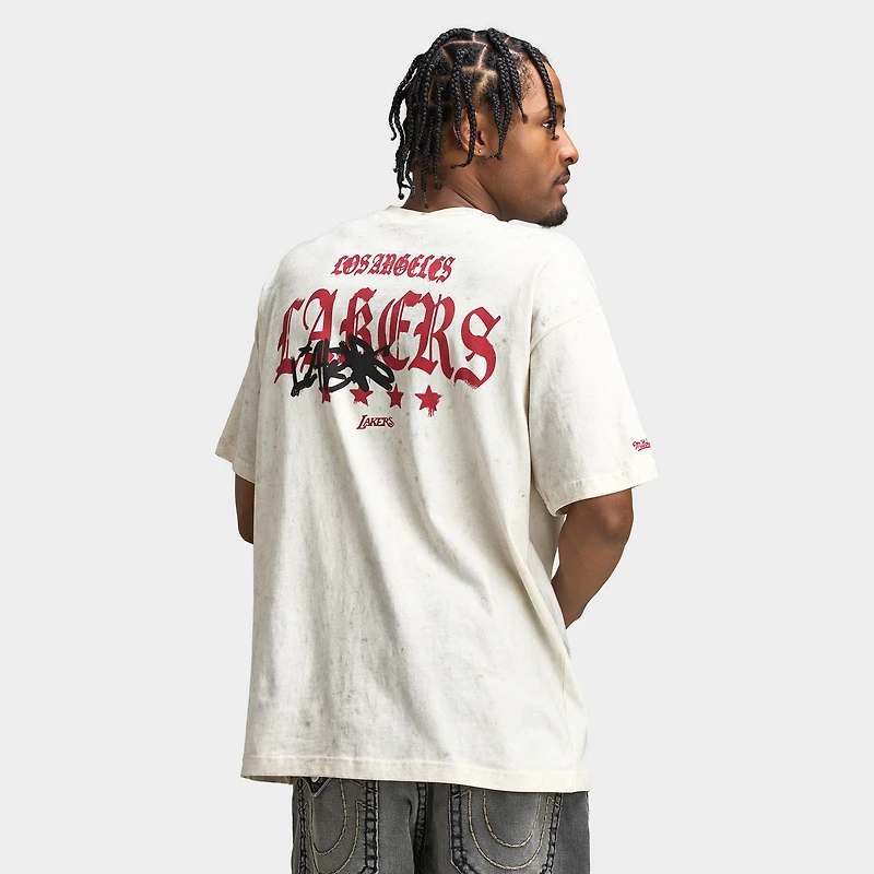 Mitchell & Ness Lakers Star Boxy T-shirt Graphique / Blanc