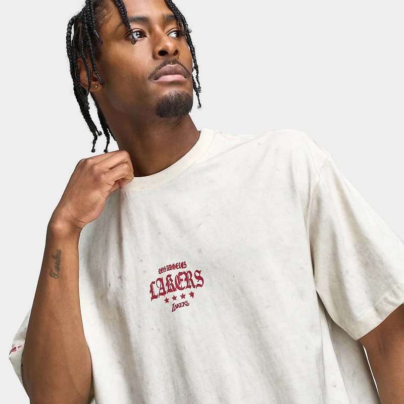 Mitchell & Ness Lakers Star Boxy T-shirt Graphique / Blanc