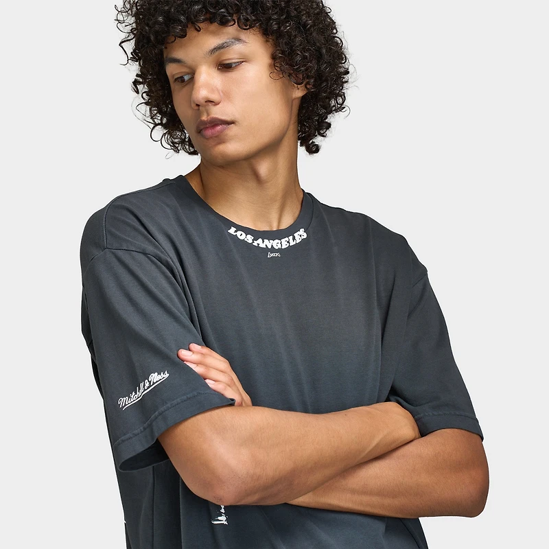 Mitchell & Ness Lakers T-shirt Graphique Exclusif / Noir Délavé