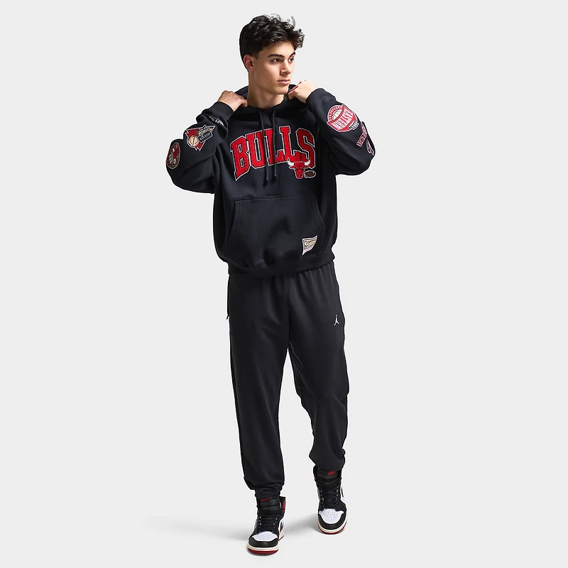 Mitchell & Ness Bulls Arch Multi Logo Hoodie / Black