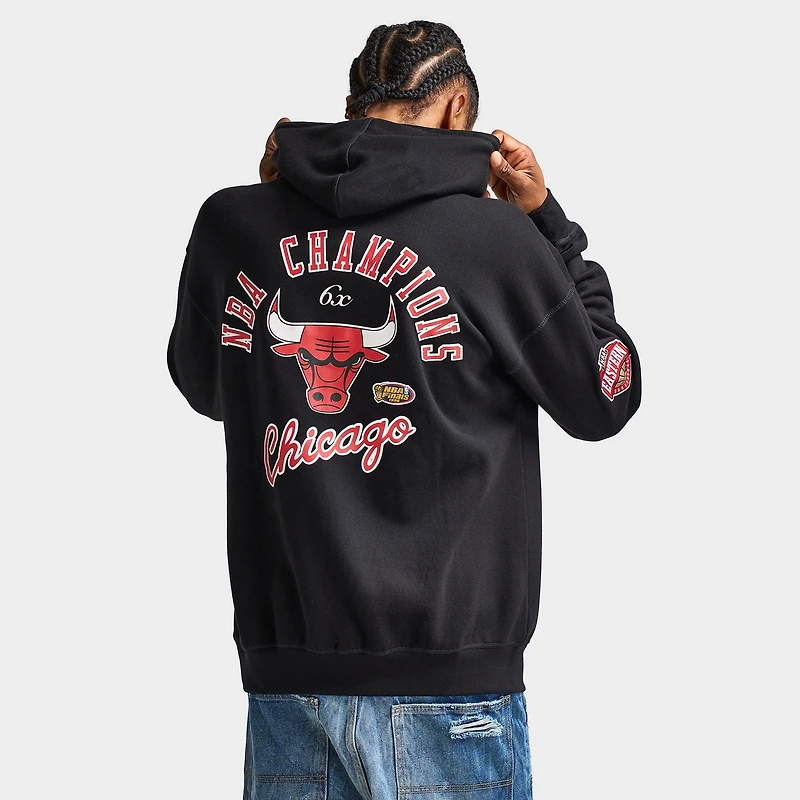 Mitchell & Ness Chicago Bulls Hoodie / Faded Black