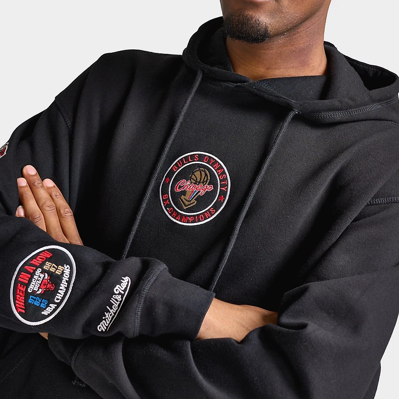 Mitchell & Ness Chicago Bulls Hoodie / Faded Black