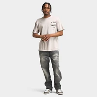 Mitchell & Ness Lakers Distress Boxy T-Shirt / Washed Chartreuse