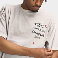 Mitchell & Ness Lakers Effet Usé Boxy T-shirt / Chartreuse Délavée