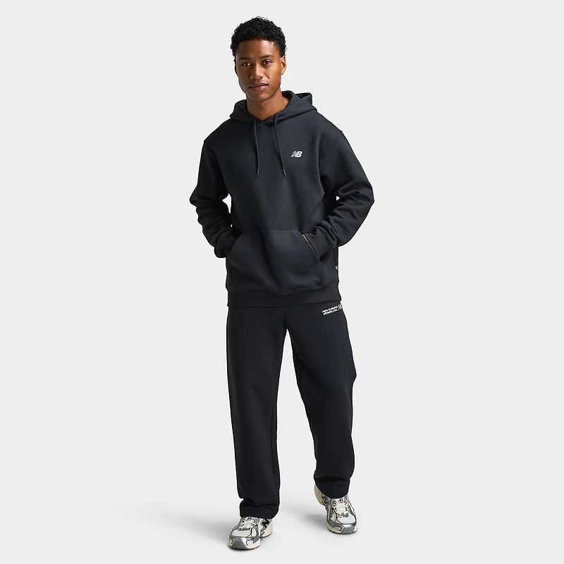 New Balance Tone Logo Open Hem Pants / Black