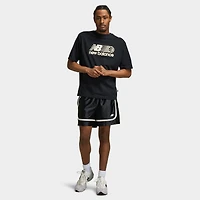 New Balance Hoops 5 Inch Knit Short / Black
