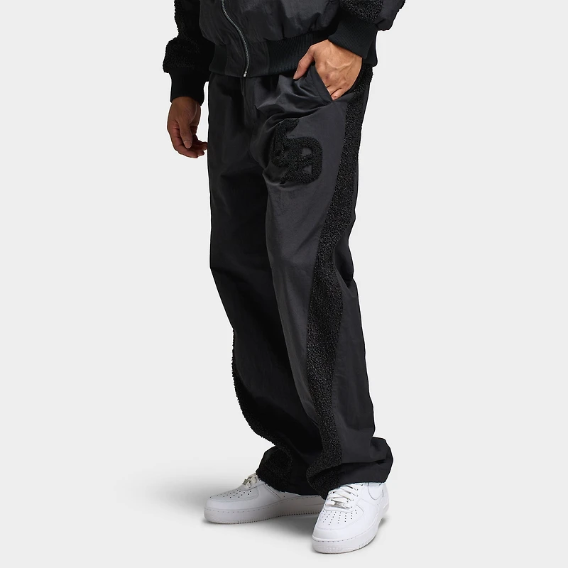 Criminal Damage Pantalon de survêtement en Micro-sherpa et Nylon / Noir