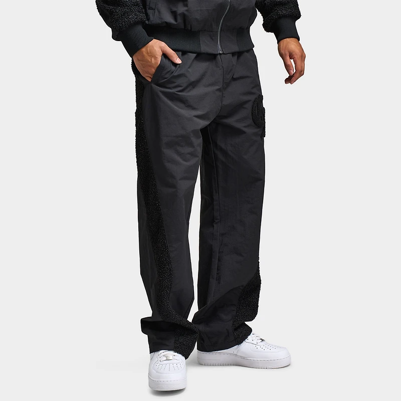 Criminal Damage Pantalon de survêtement en Micro-sherpa et Nylon / Noir