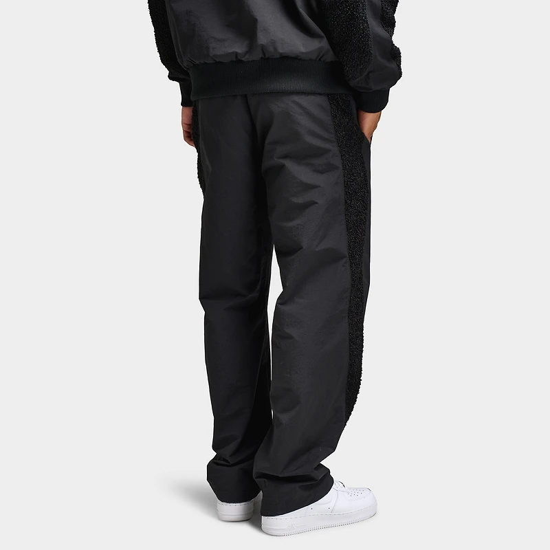 Criminal Damage Micro Sherpa and Nylon Track Pant / Black