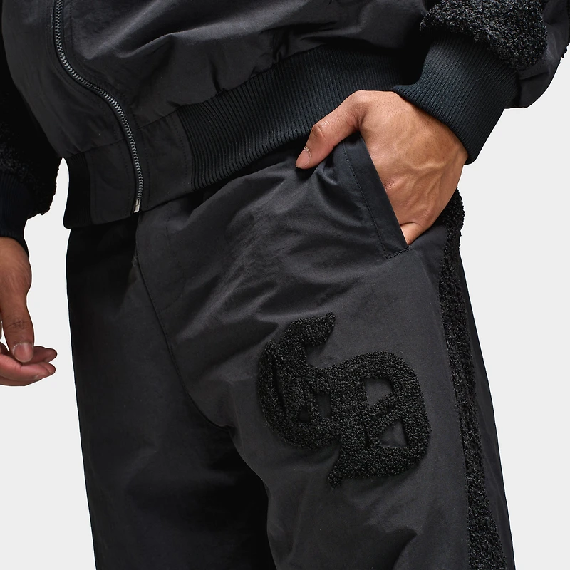 Criminal Damage Pantalon de survêtement en Micro-sherpa et Nylon / Noir