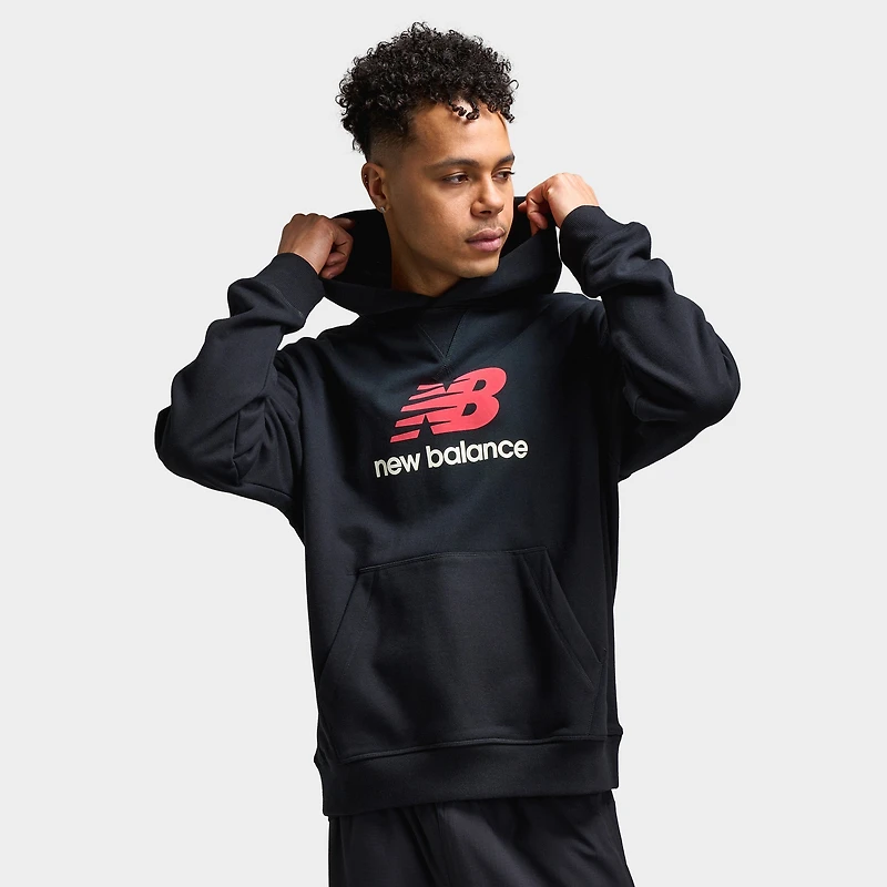 New Balance Athletics French Terry Logo Hoodie / Black