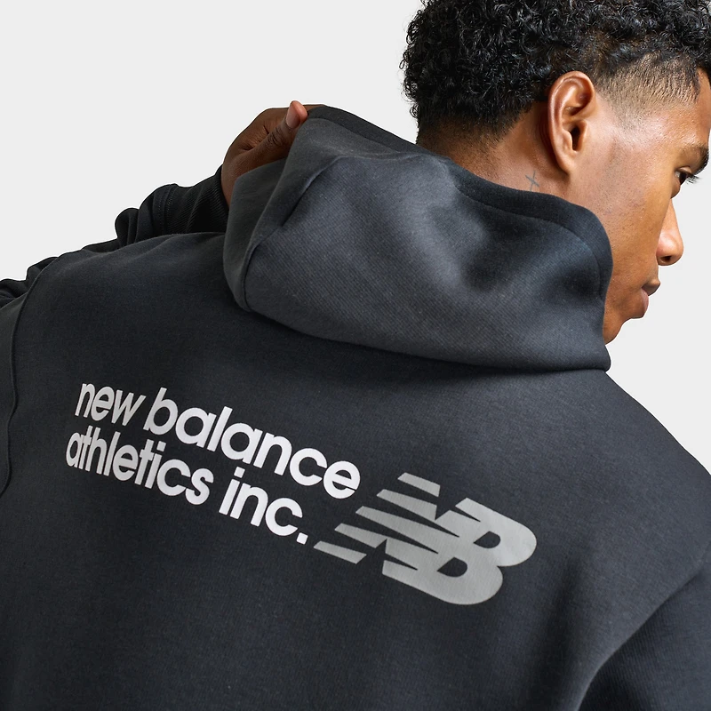 New Balance Tone Big Logo Hoodie / Black