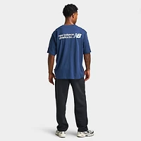 New Balance Oversized Logo Graphic T-Shirt / Navy