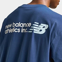New Balance Oversized Logo Graphic T-Shirt / Navy