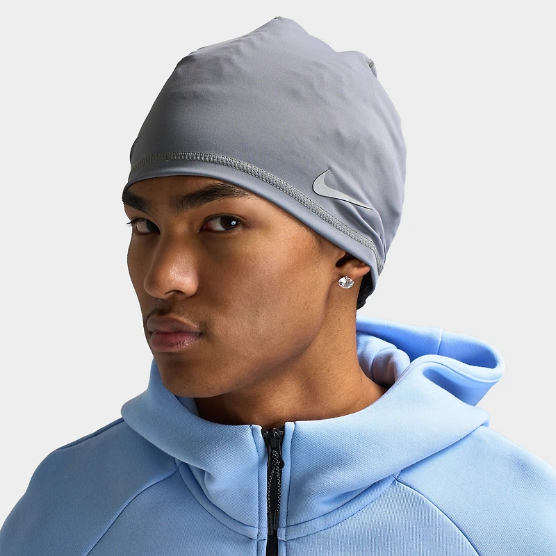 Nike Dri-Fit Peak Uncuffed Beanie Smoke Grey / Silver