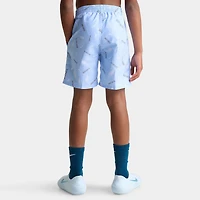 Nike Junior Boys' All Over Print Swim Shorts Blue / White