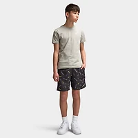 Nike Junior Boys' All Over Print Swim Shorts  Black / Wolt