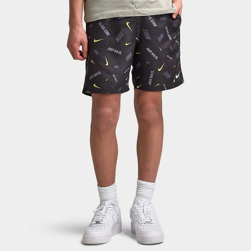 Nike Junior Short de bain AOP Noir / Volt