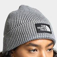 The North Face Logo Box Cuffed Beanie / TNF Heather Grey