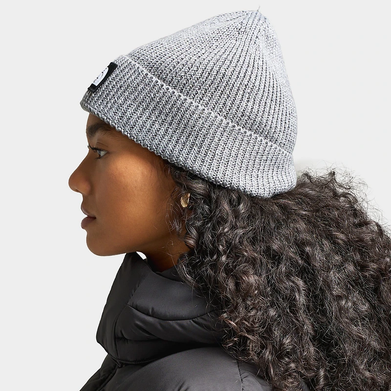 The North Face Logo Box Cuffed Beanie / TNF Heather Grey