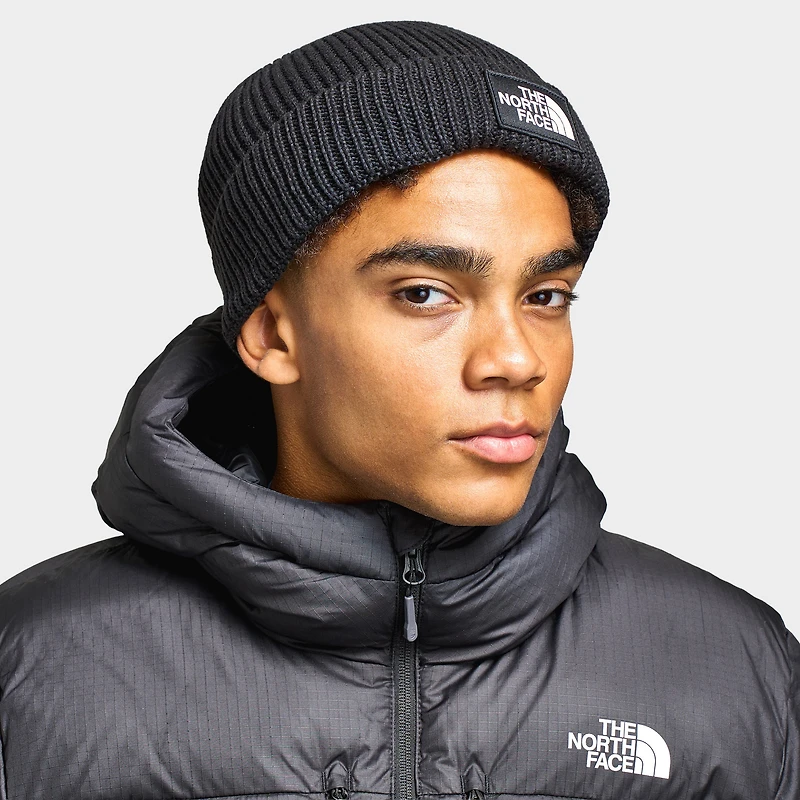The North Face Logo Box Tuque à revers / Noir TNF