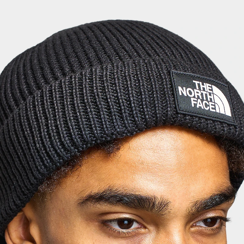 The North Face Logo Box Cuffed Beanie / TNF Black