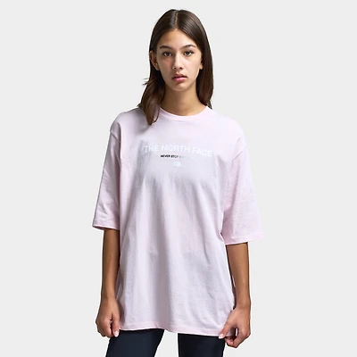 The North Face Women's Gradient Flow Oversized Tee / Pale Blossom