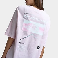 The North Face Femmes t-shirt surdimensionné Gradient Flow / Pâle