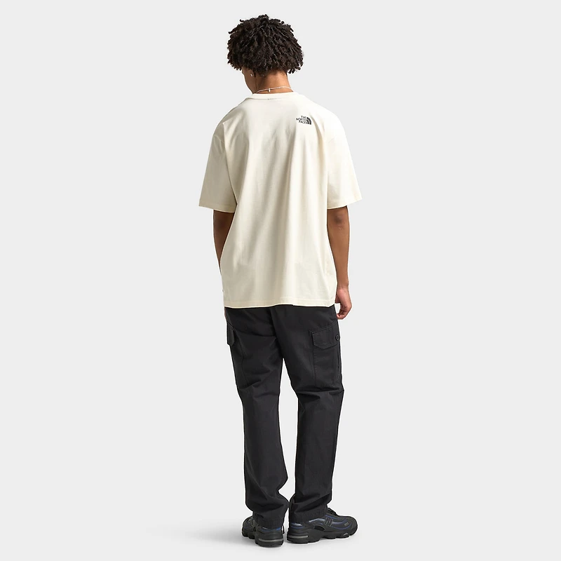 The North Face Oversized Mountain Graphic T-shirt / White Dune