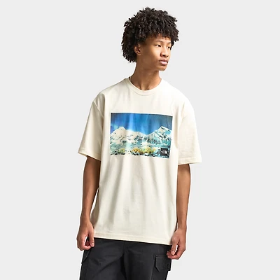 The North Face Oversized Mountain Graphic T-shirt / White Dune