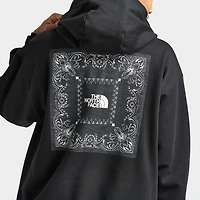 The North Face Oversized Bandana Print Pullover Hoodie / TNF Black