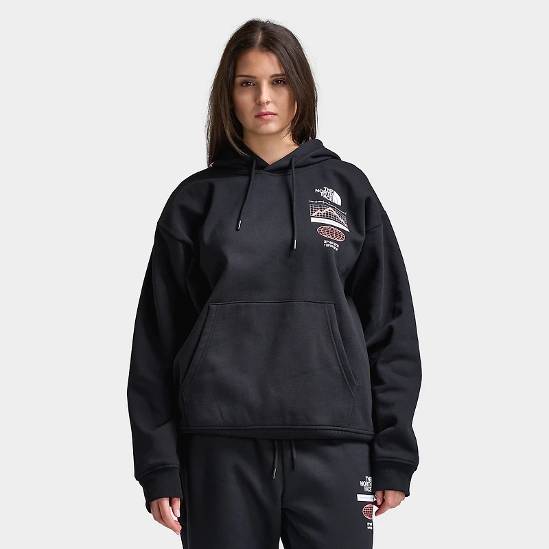 The North Face Femmes Chandail à Capuchon Surdimensionné Multi Tek / Noir