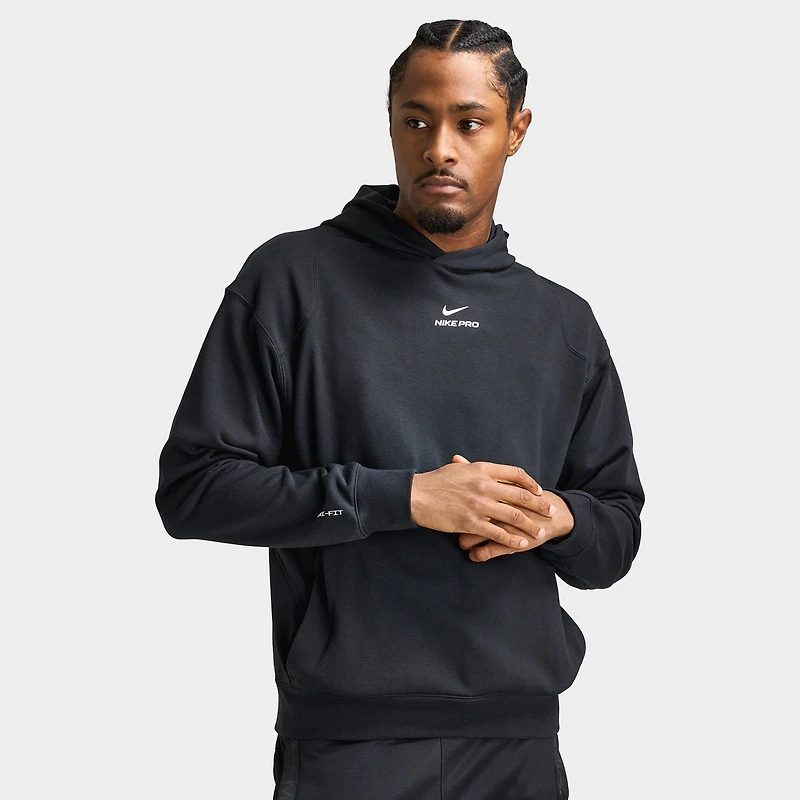 Nike Pro Men's Dri-FIT Mid Layer Training Hoodie / Black