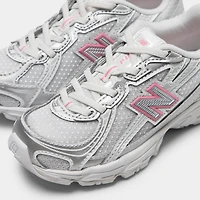 New Balance Children's 740 Silver Metallic / Signal Pink