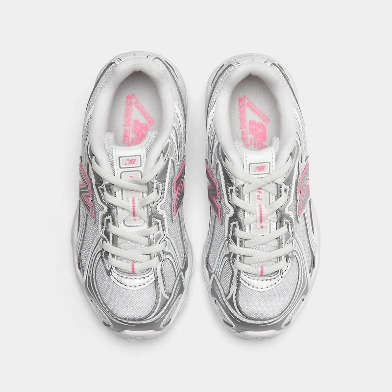 New Balance Children's 740 Silver Metallic / Signal Pink