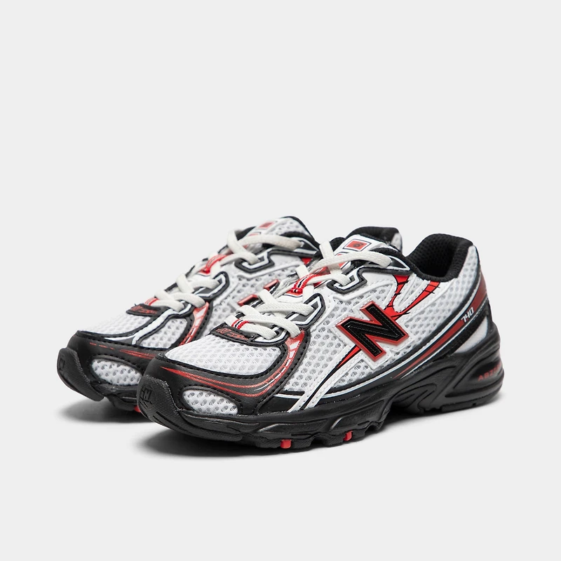 New Balance Enfants 740 Blanc / Noir - Rouge