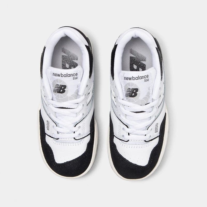 New Balance Childrens' PSB550CA White / Black