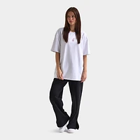 Playboy Women's Diamonte Oversized Graphic Tee / White