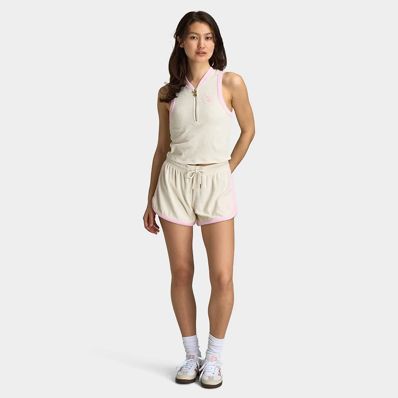 Playboy Retro Terry Short Off White / Pinkesque