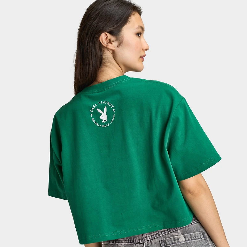 Playboy Women's Olga De Mar Tennis Tee / Verdant Green