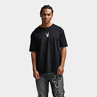 Playboy Chrome RH Oversized Graphic T-Shirt / Black