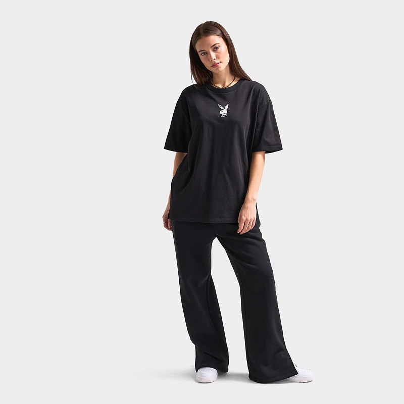 Playboy Chrome RH Oversized Graphic T-Shirt / Black