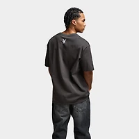 Playboy Diamonte Covers Oversized Graphic T-Shirt / Washed Black
